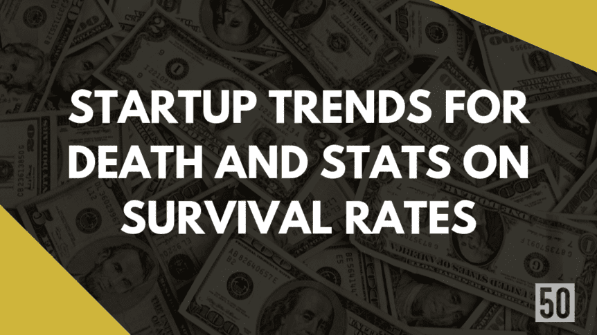 Startup trends for death and stats on survival rates