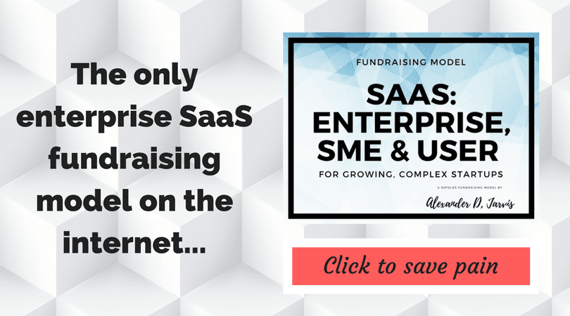 enterprise saas fundraising model startup