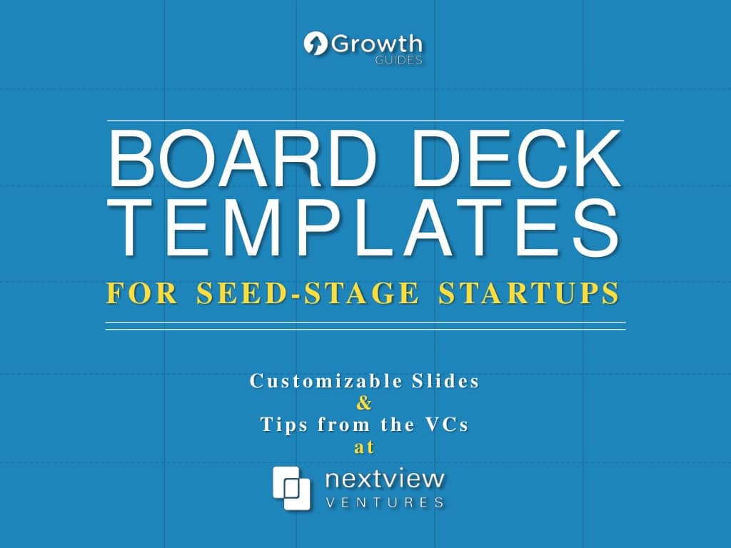 Board deck template seed stage