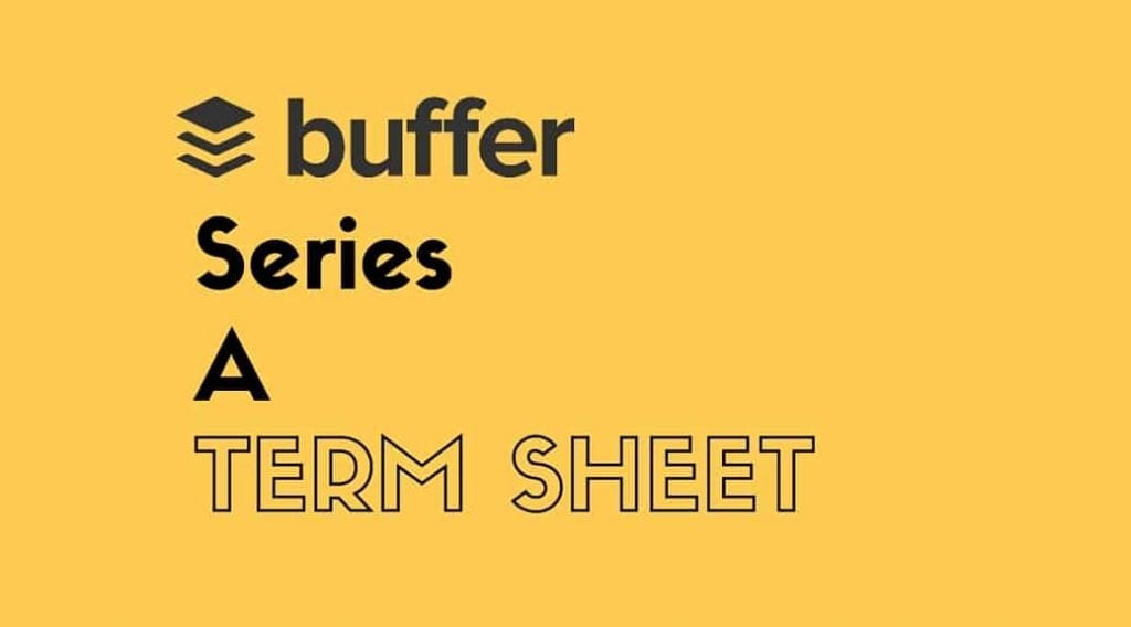 Buffer series a term sheet investment
