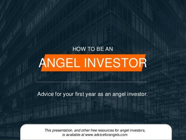 Angel investor presentation startup venture capital