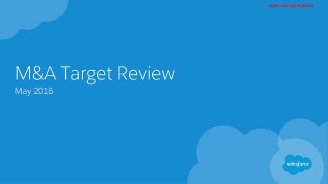 M&A Target Review