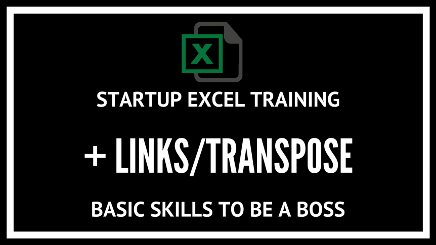 3 EXCEL training- Paste links and transpose data
