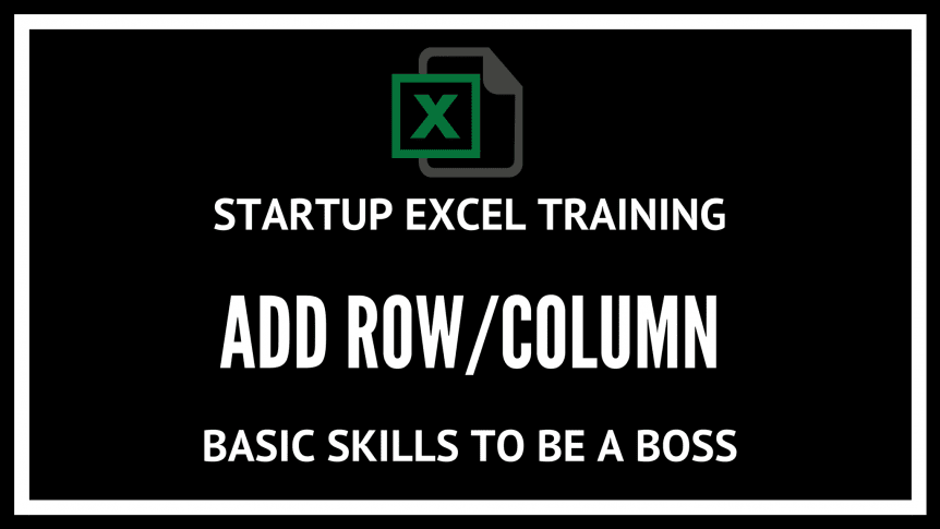 4 EXCEL training- Insert rows and columns