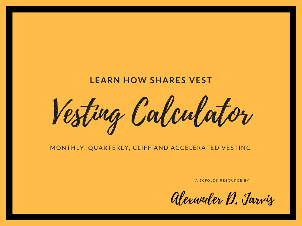 Learn how shares vest vesting calculator