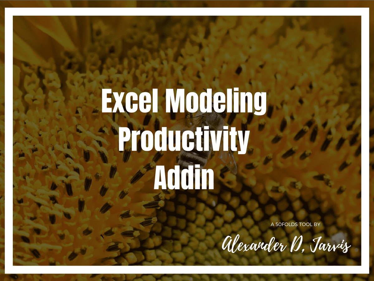 Excel modeling productivity addin