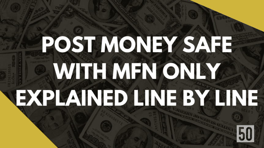 Post Money SAFE with MFN Only Explained Line by Line