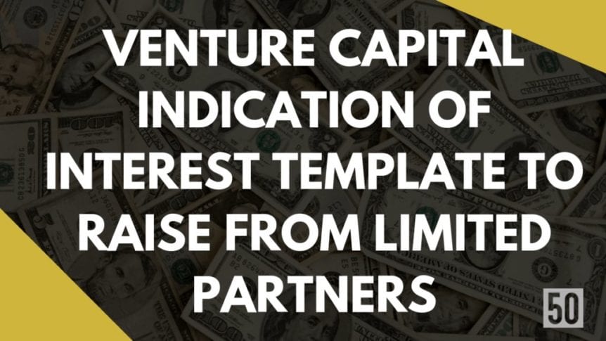 Indication of Interest template to raise from limited partners
