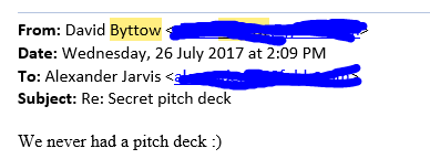 no pitch deck