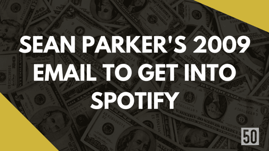 sean parker email spotfy