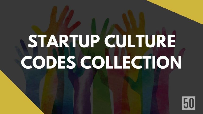 Startup culture codes collection