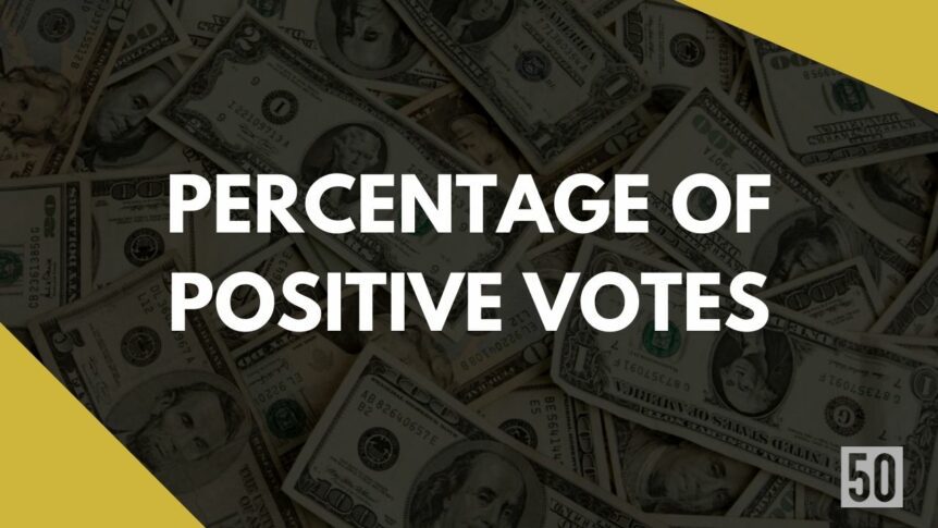Percentage of Positive Votes